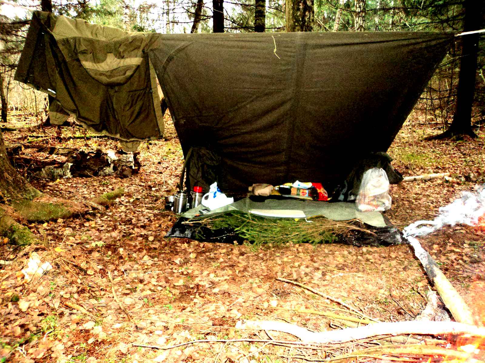 Universal Shelter tarp Ratnik 6sh120 Russian Army Outdoor Hunting EMR