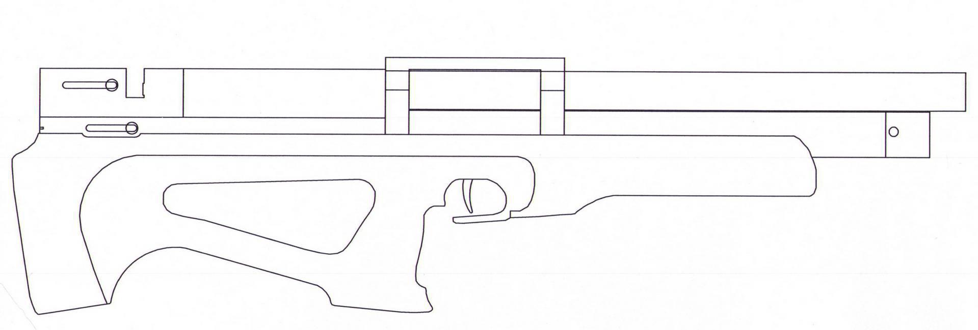 чертеж awp снайперской винтовки для дерева фото 47