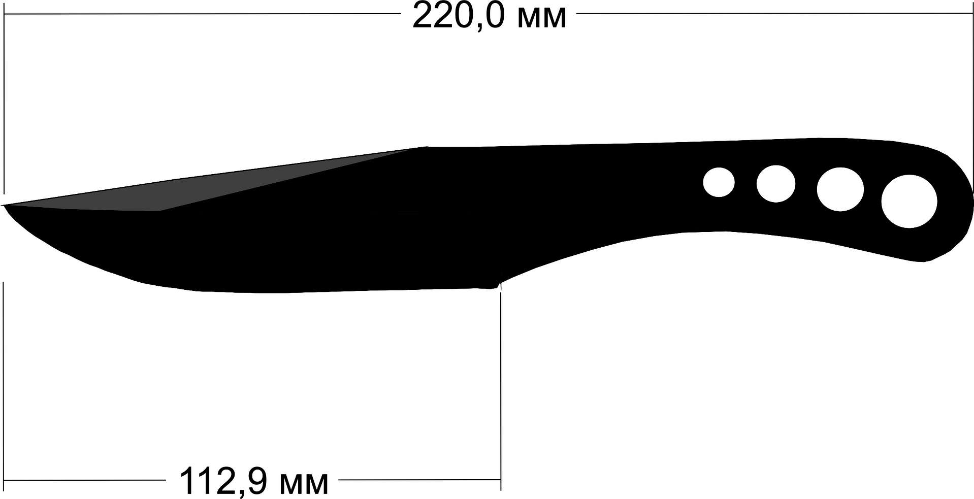 Метательные ножи чертежи с размерами своими руками