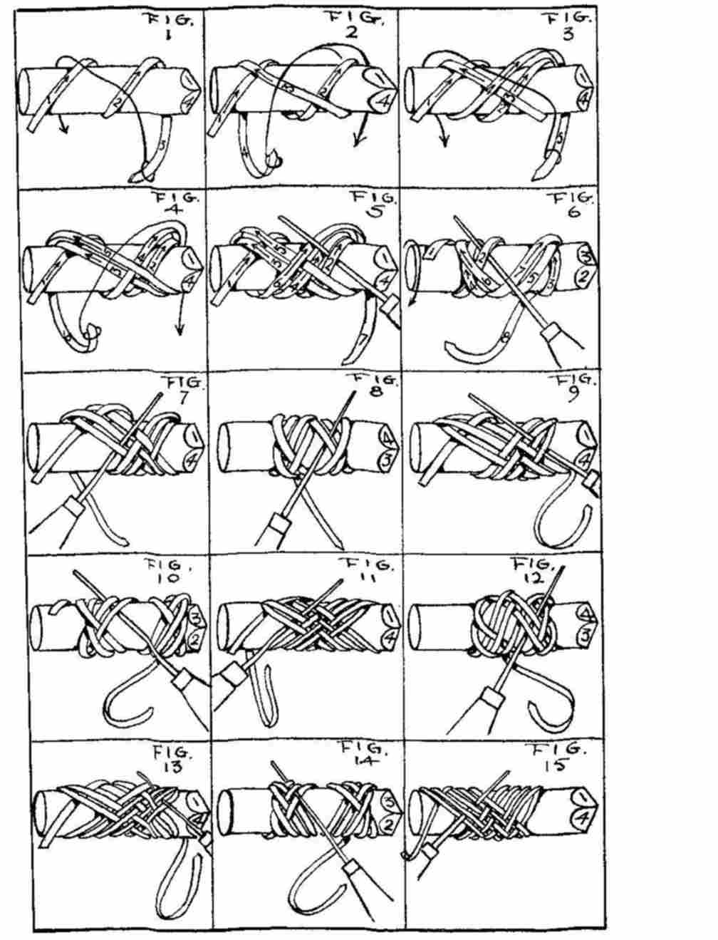 Плетение из кожи схемы. Схема плетение узел нагайки. Оплетка рукояти нагайки схема. Темляк схема плетения. Схемы плетения паракордом рукоять.