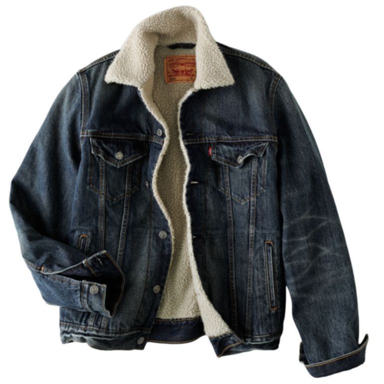 Купить куртку мужскую 64 размер. Sherpa Standard Fit Trucker Jacket. Джинсовая куртка шерпа Колинз. Джинсовка Коллинз шерпа. Джинсовка шерпа мужская.
