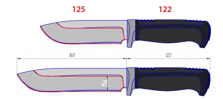 Формы охотничьих ножей чертежи фотографии с ручкой