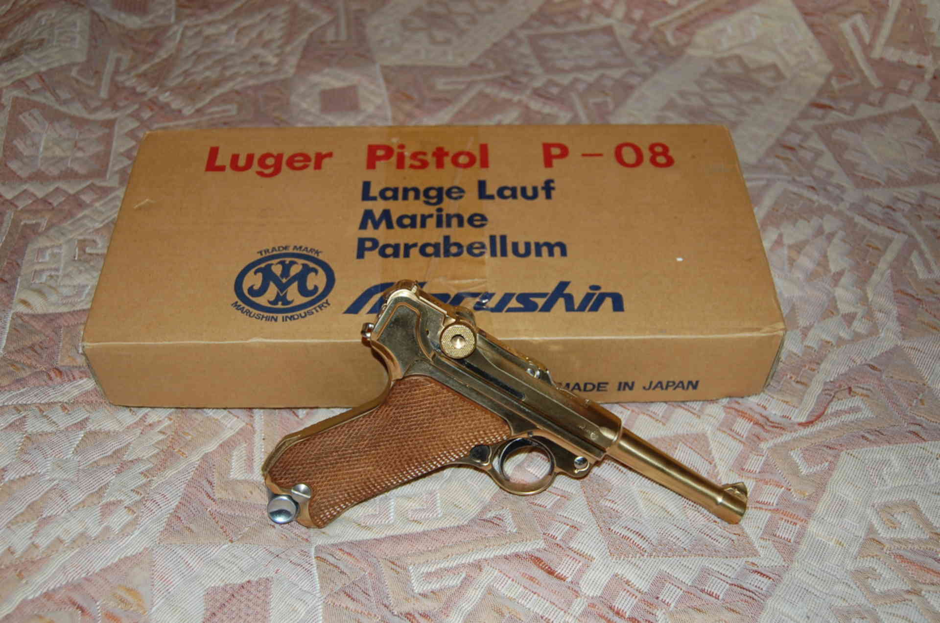 Зеленый люгер валюта. Marushin Luger p08. Люгер-Парабеллум р-08.