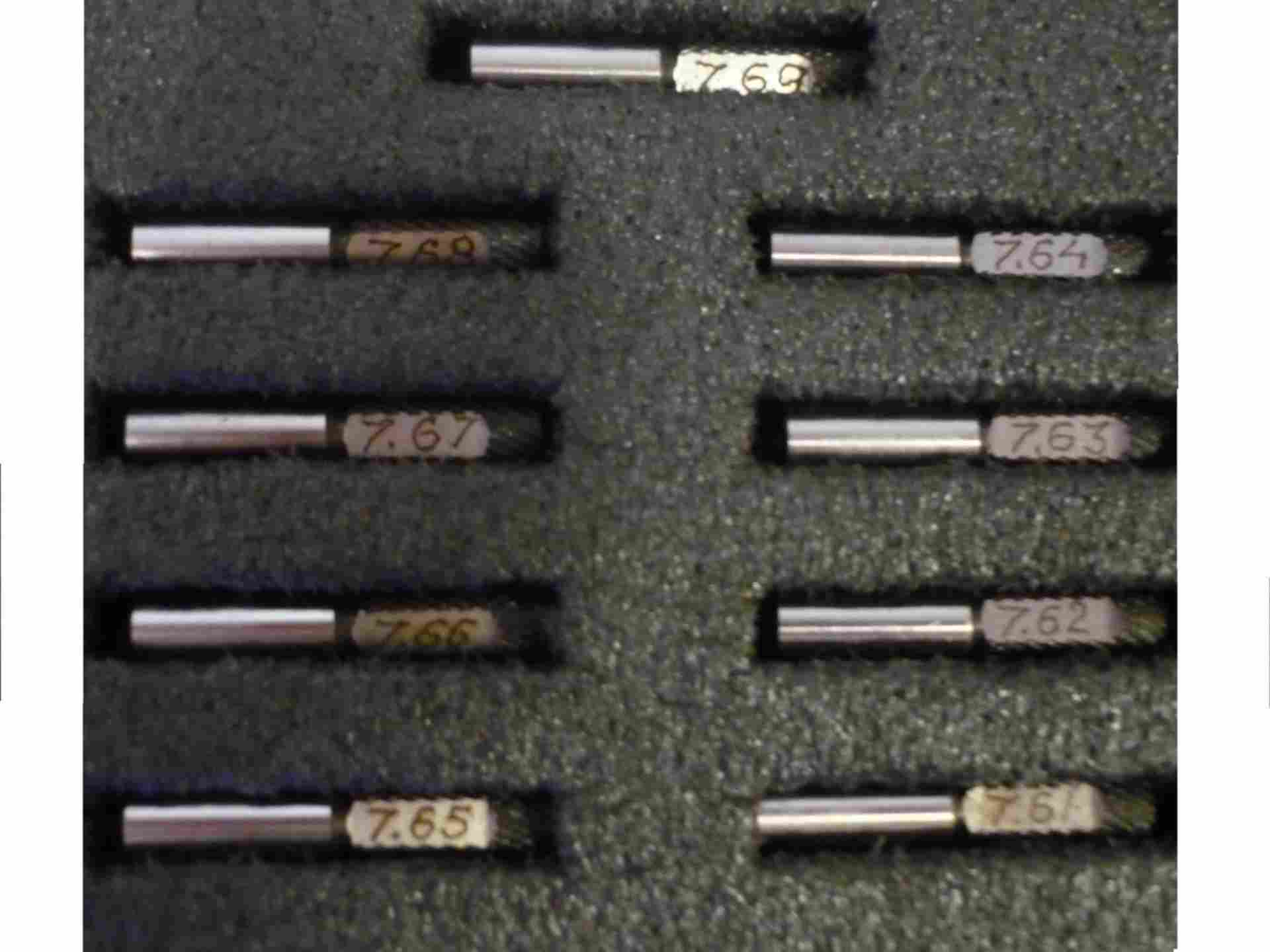 Калибр для проверки ствола 7. Промерочные калибры 7. Набор калибров 7,62 эст. Калибр для проверки ствола 7. 62 мм.