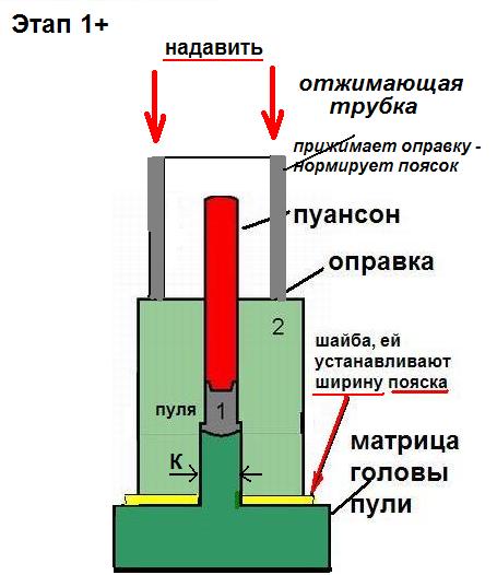 Чертеж матрицы пули 4 5