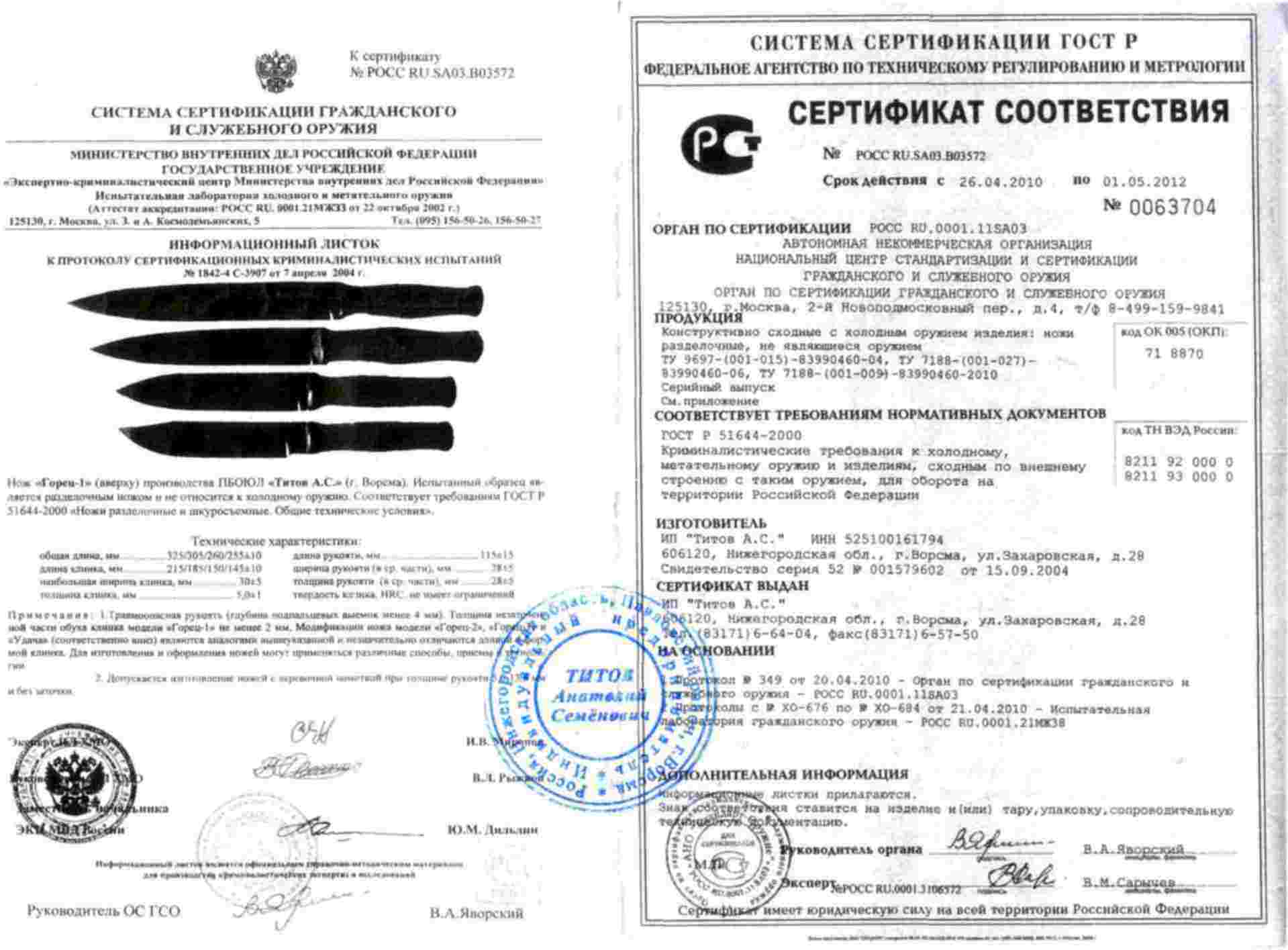 Нож С 2 Титов И Солдатова Купить