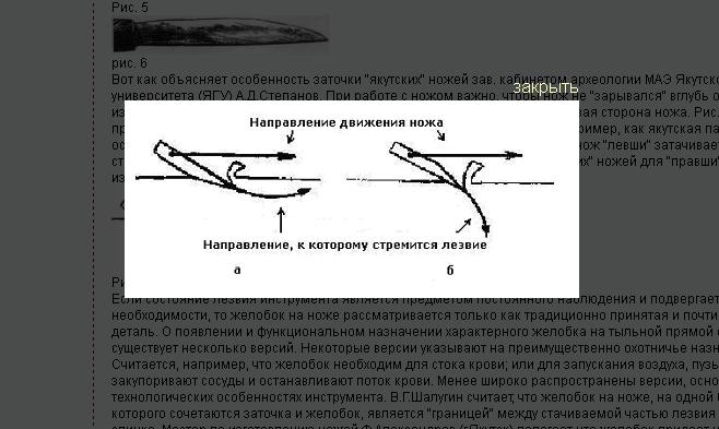 Заточка якутского ножа схема рисунок