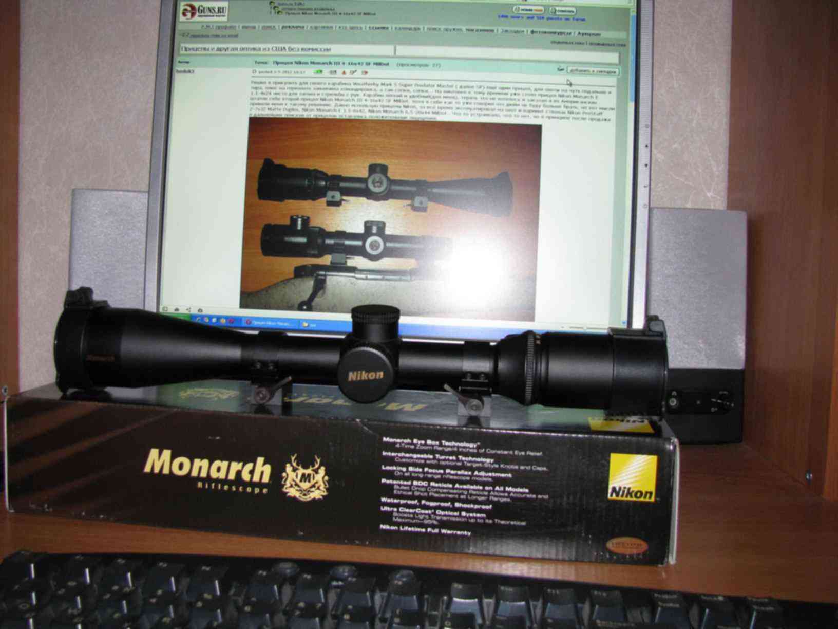 Guns прицелы. Nikon Monarch 4-16x42 mil-Dot. Nikon Monarch 3 4-16x42.