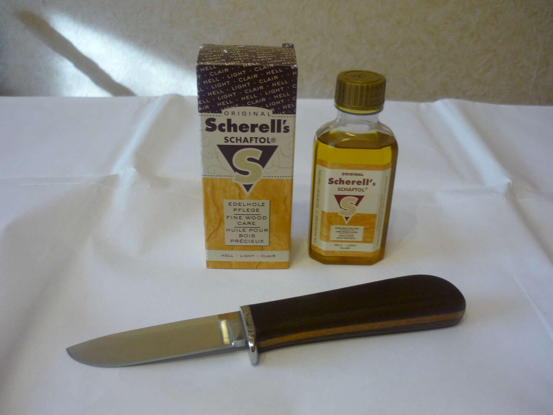 Льняное масло нож