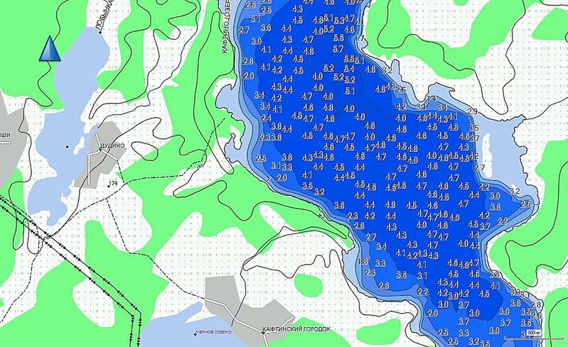 Карта глубин Ладожского озера - Garmin Foto 19