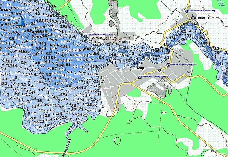 Десногорск рыбалка карта