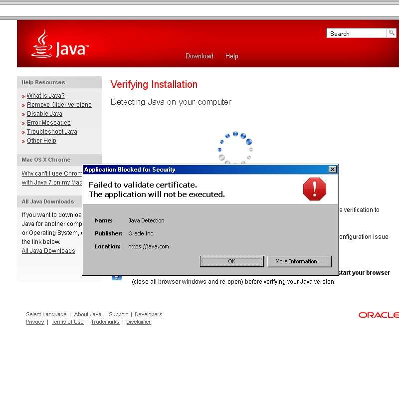 Detected unsupported device. Блокируется. Рибола джава. Где используется джава. Обновление джава ремув или Инстал.