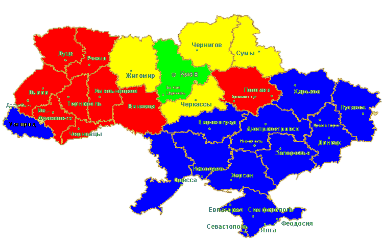 Карта Украины На Русском Купить