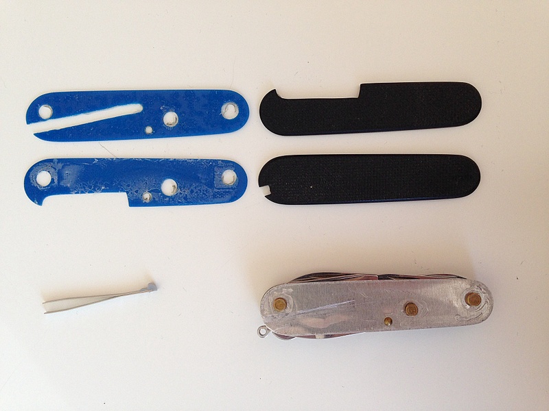 Victorinox как снять накладки