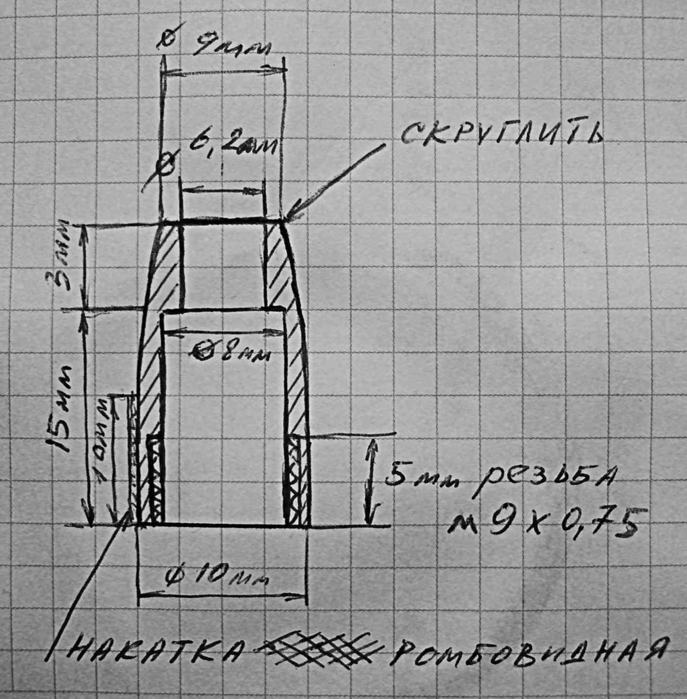 Патрон сигнал охотника чертеж