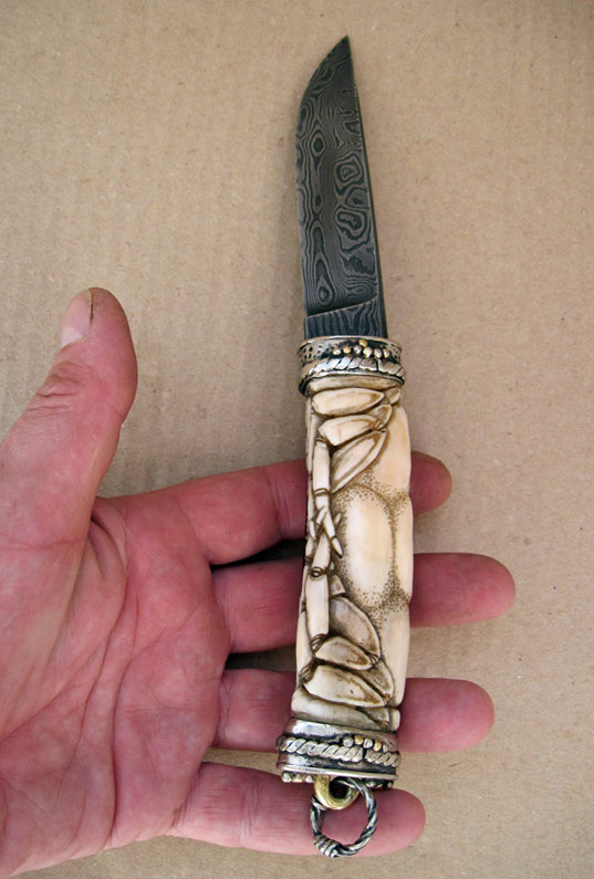 Ножичек с костяной ручкой план
