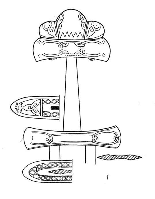 Меч викингов чертеж