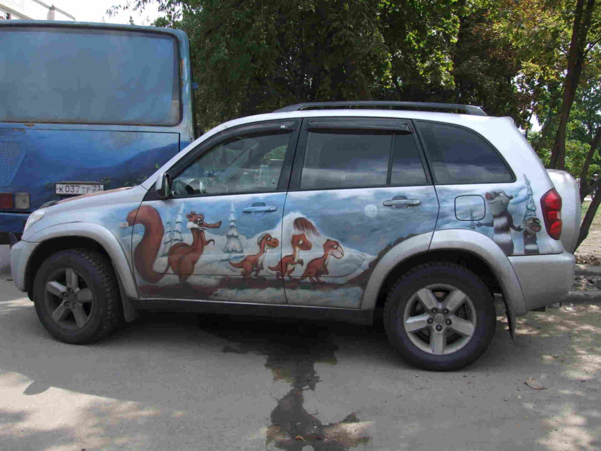 Rav4 аэрография