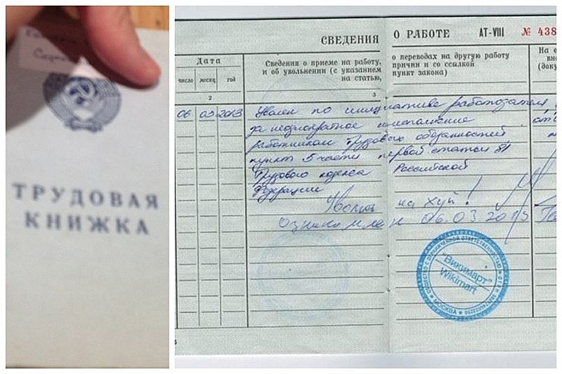 Как должна выглядеть трудовая