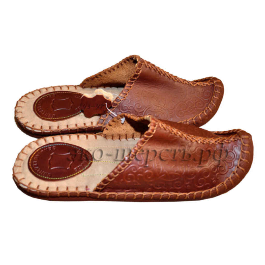 Купить Кожаные Тапочки Москва