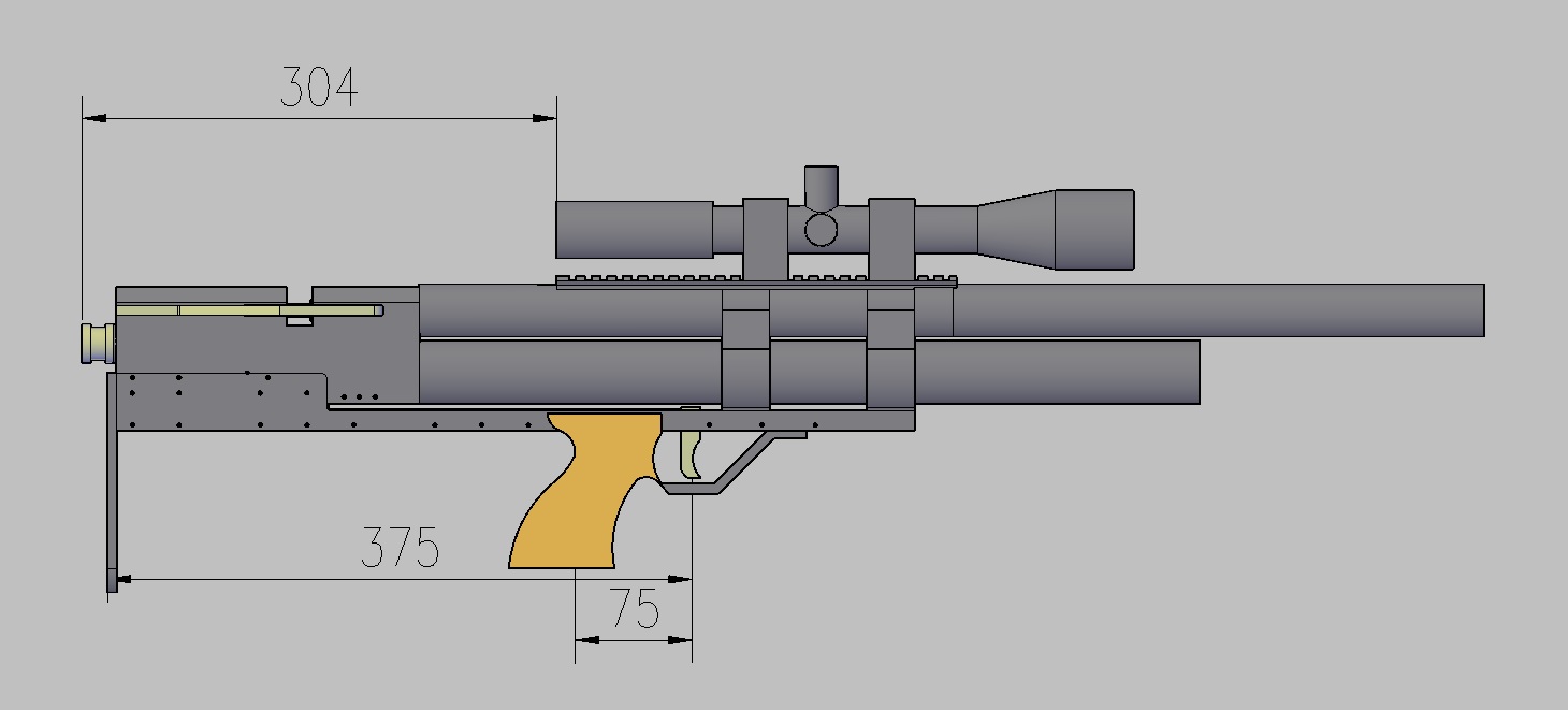 Чертеж pcp винтовки