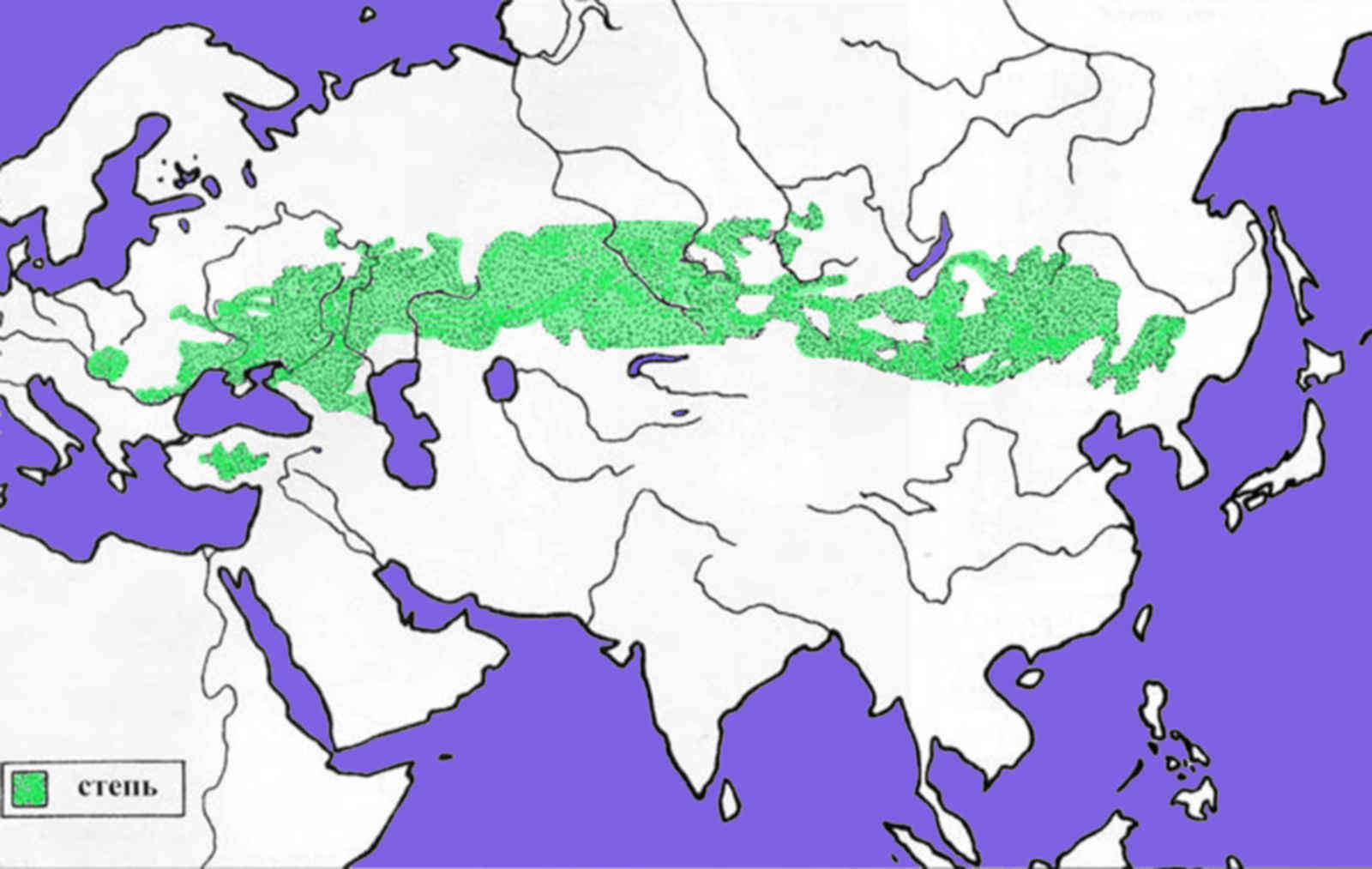 Степная евразия. Карта Великой степи Евразии. Степи Евразии карта. Великая Евразийская степь.