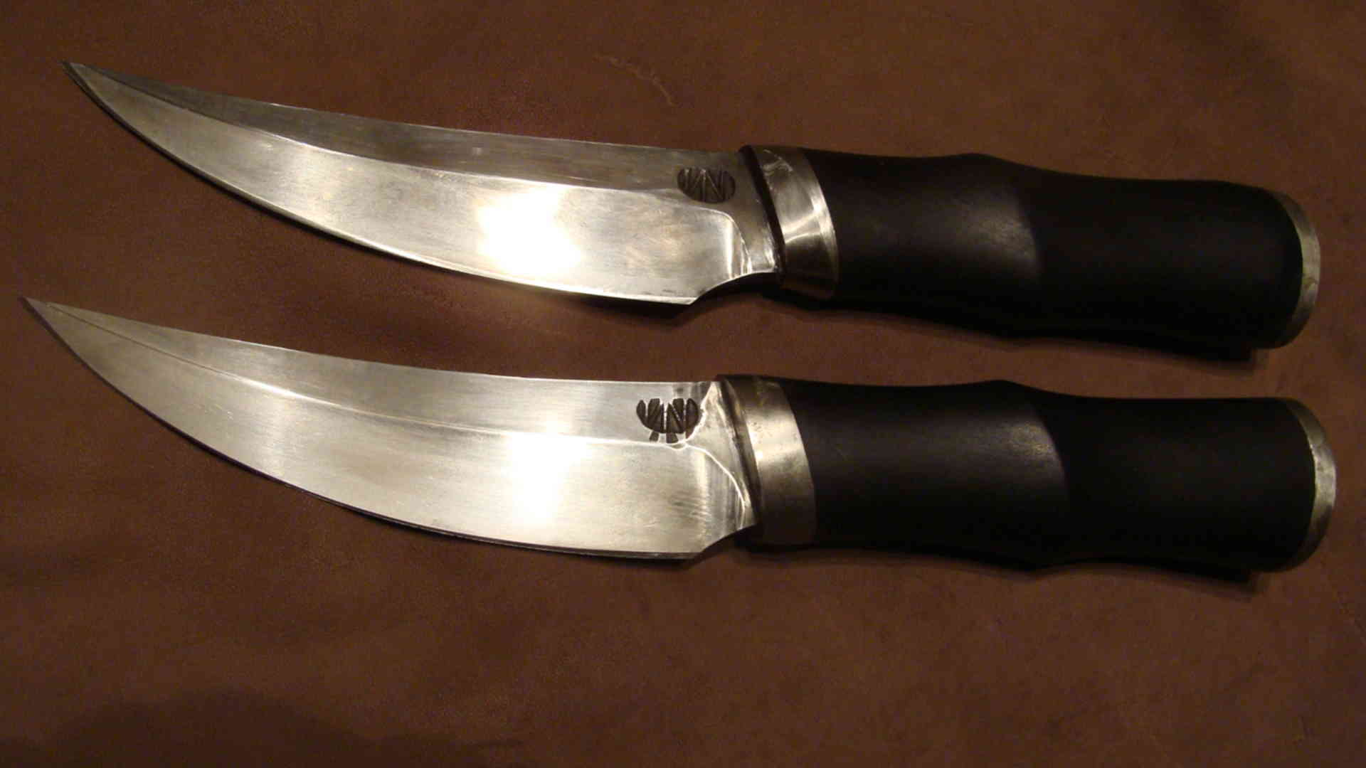 Рускнайф. Формы ножей. Формы лезвий ножей. Охотничьи ножи необычной формы. Формы клинков для ножей.