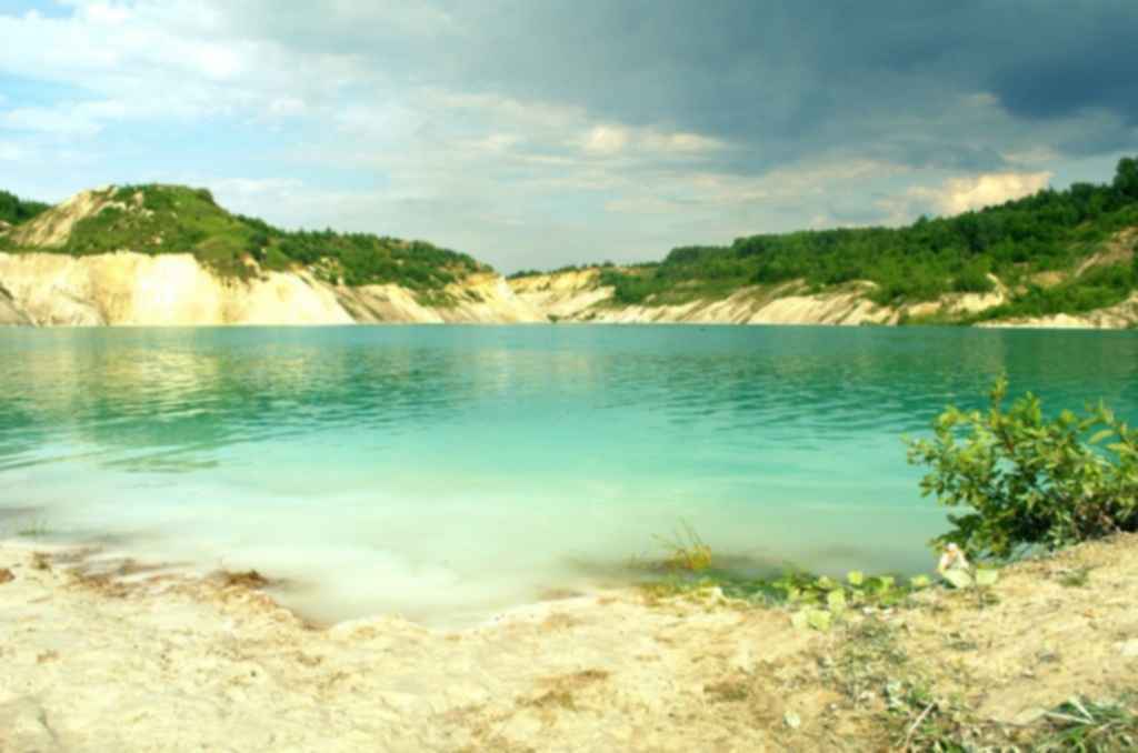 Зона отдыха голубая вода