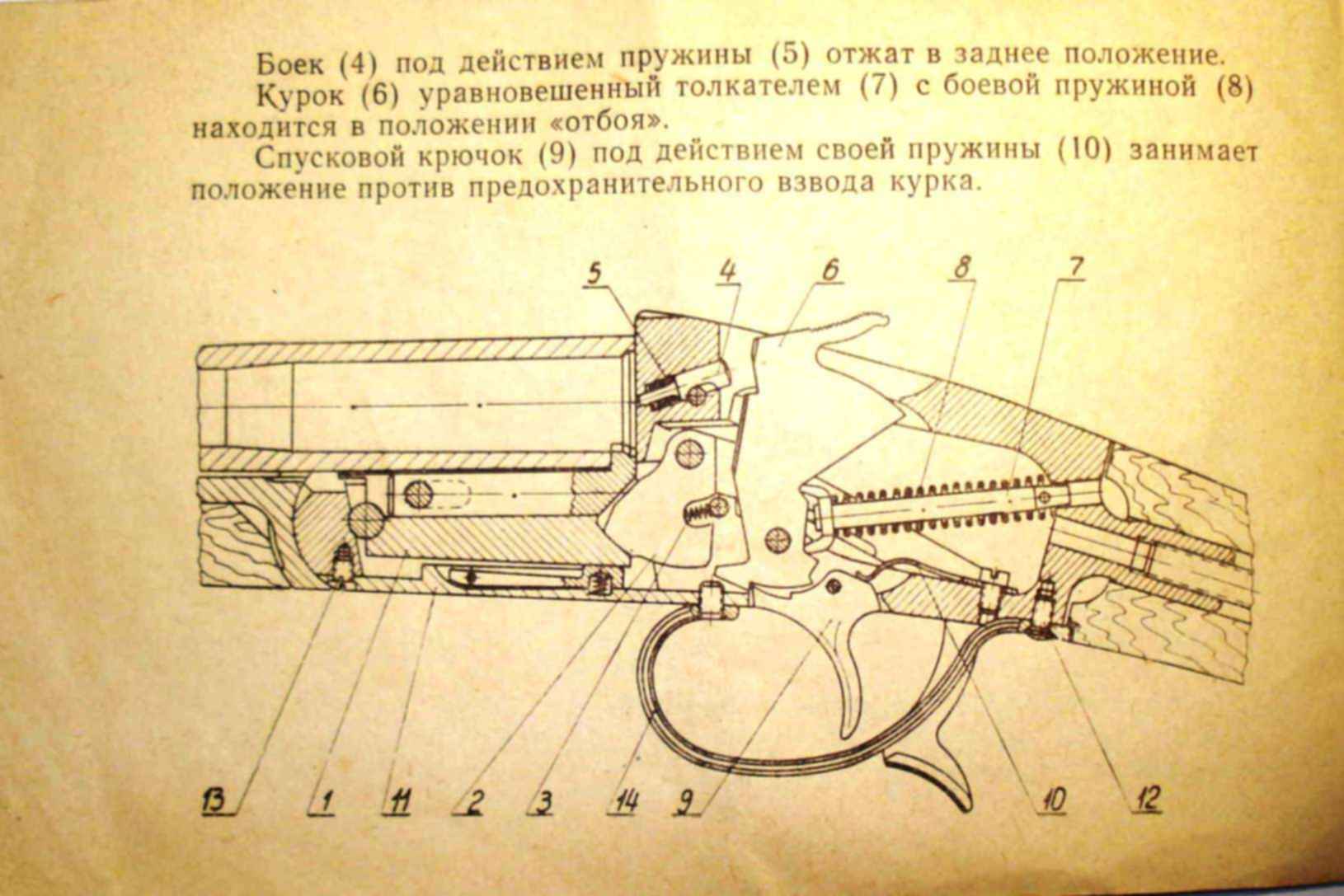 Боек ружья 16 калибра чертеж