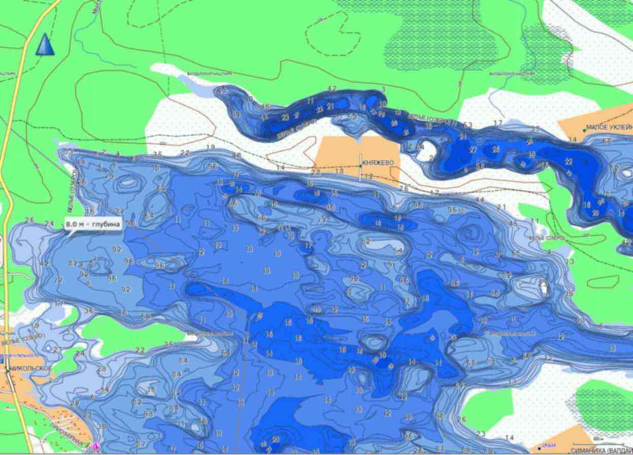 Карта глубин на воду - 95 фото