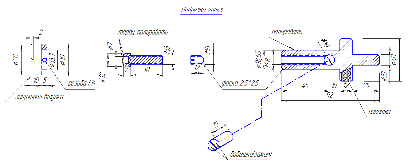 Подрезкой размер