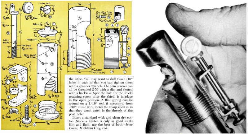 Бензиновая зажигалка своими руками чертежи