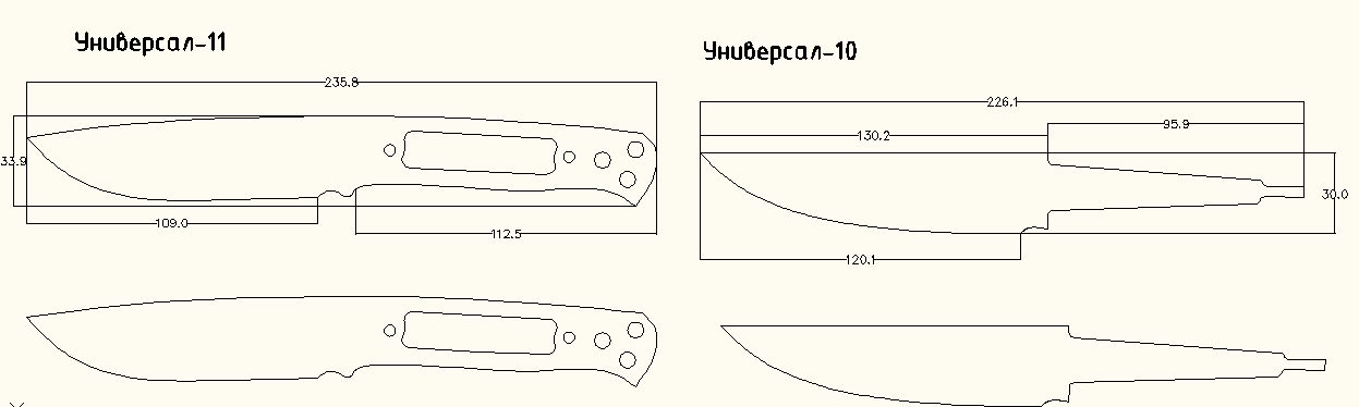 Нож мора чертежи и размеры