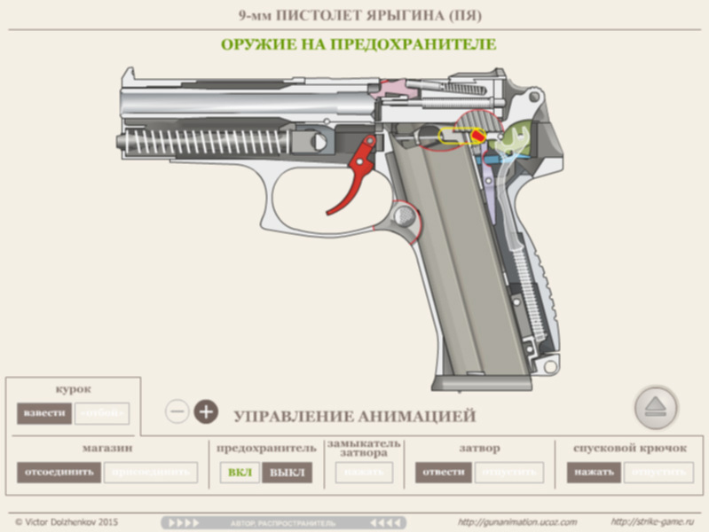 Порядок сборки пистолета ярыгина Почему Я? (ПЯ) : компьютерное моделирование оружия