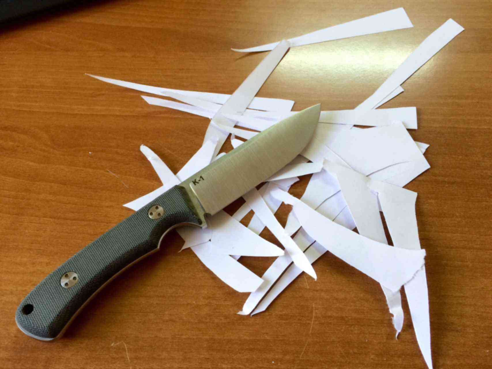  как сделать нож из бумаги