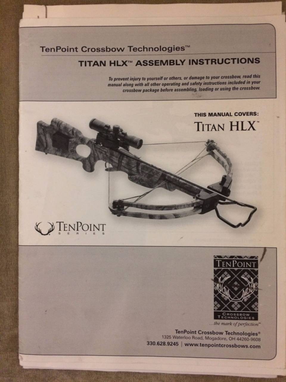 Продам арбалет Tenpoint Titan HLX.