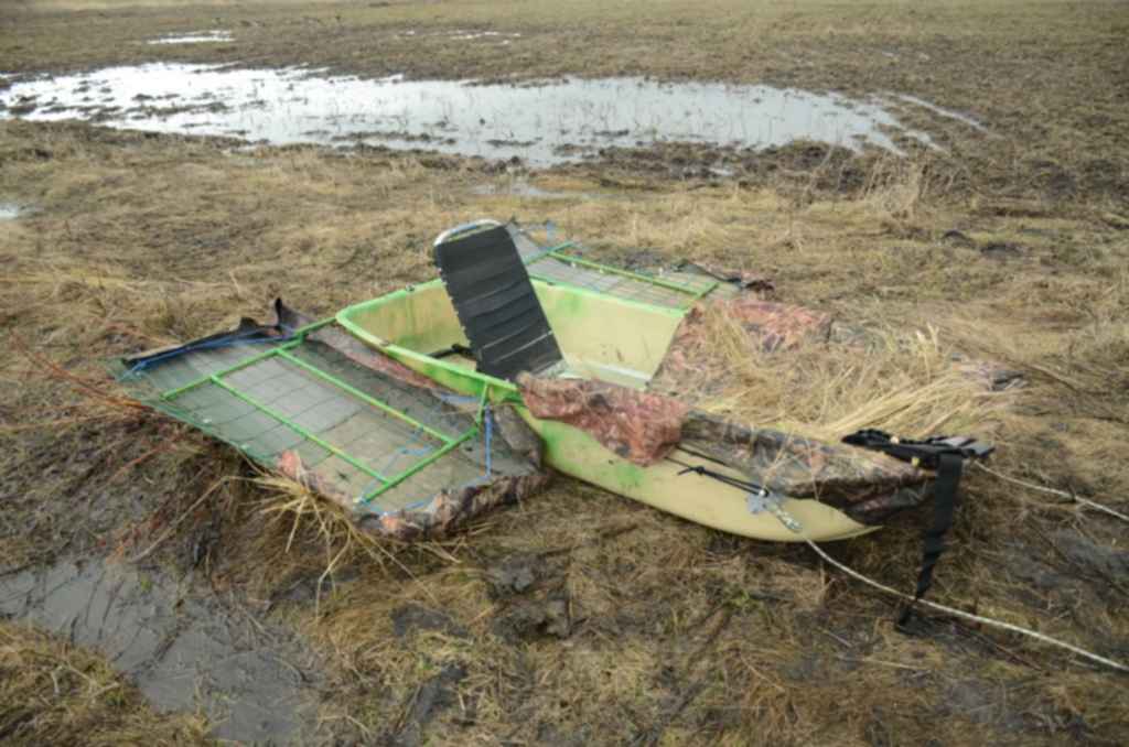 Скрадок из раскладушки на гуся своими руками