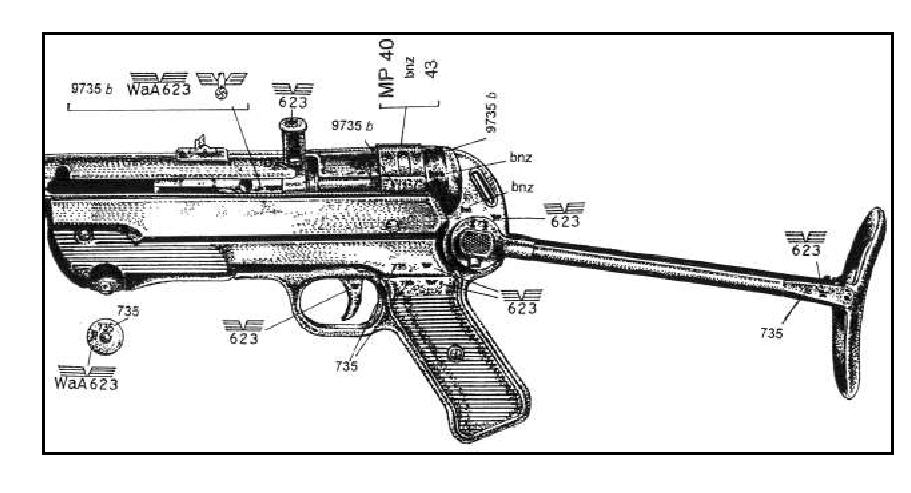 Автомат мп 40 чертеж