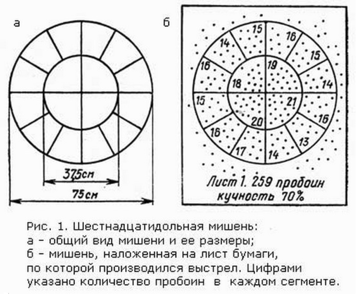 Количество дробинок. Мишень для гладкоствольного ружья размер.