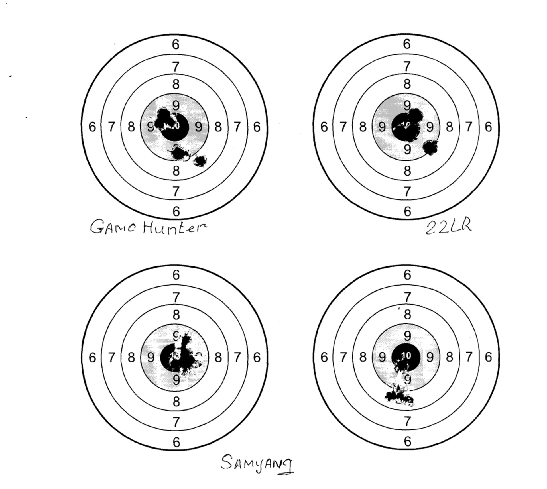 Образец мишени для стрельбы на формате а 4