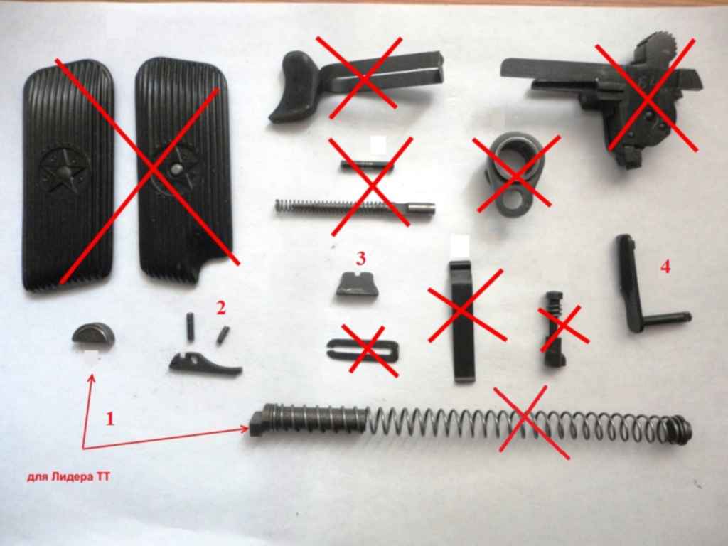 Запчасти пистолета тт