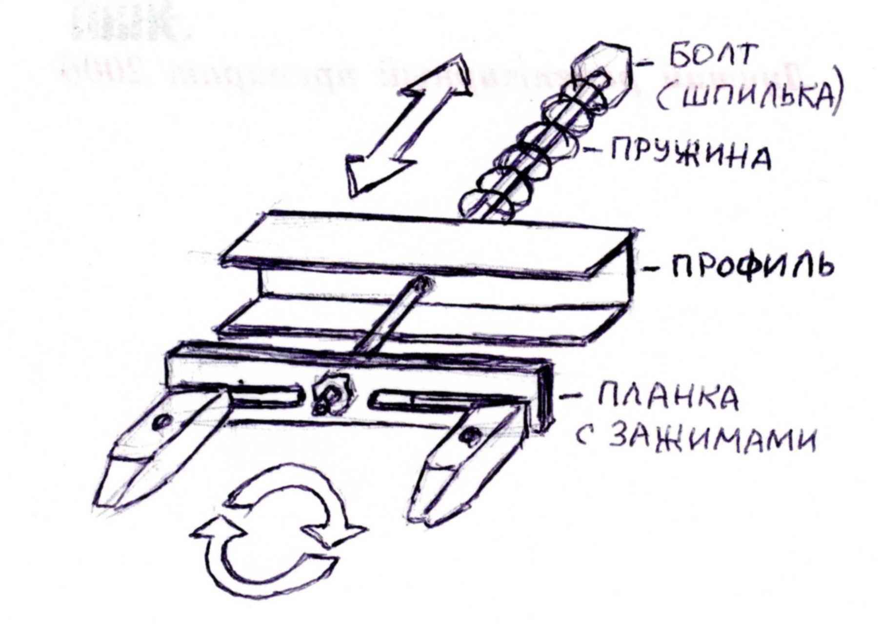 Приспособление для заточки своими руками чертежи