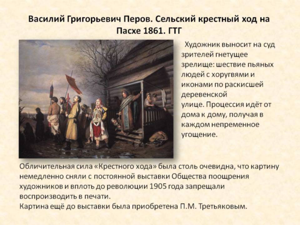 Сельский ход. Перов сельский крестный ход на Пасху год: 1861. Перов сельский крестный ход на Пасху. Василий Григорьевич Перов сельский крестный ход на Пасхе. Перов сельский крестный ход на Пасху описание.