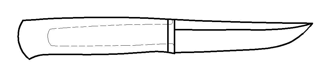 Якутский нож чертежи