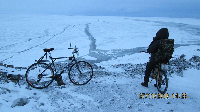 Зимний велосипед Мурманск