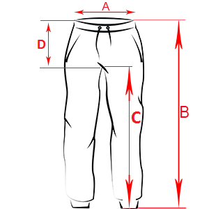 Как расставить спортивные штаны в бедрах