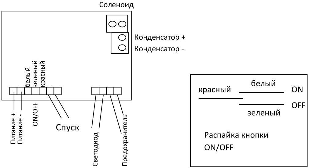 Схема электроударника для псп