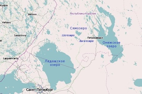 Ладожское озеро карта политическая