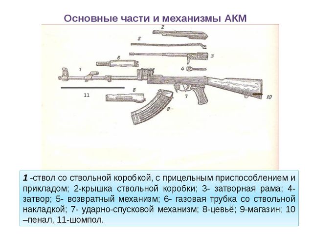 Автомат калашникова из чего состоит картинки