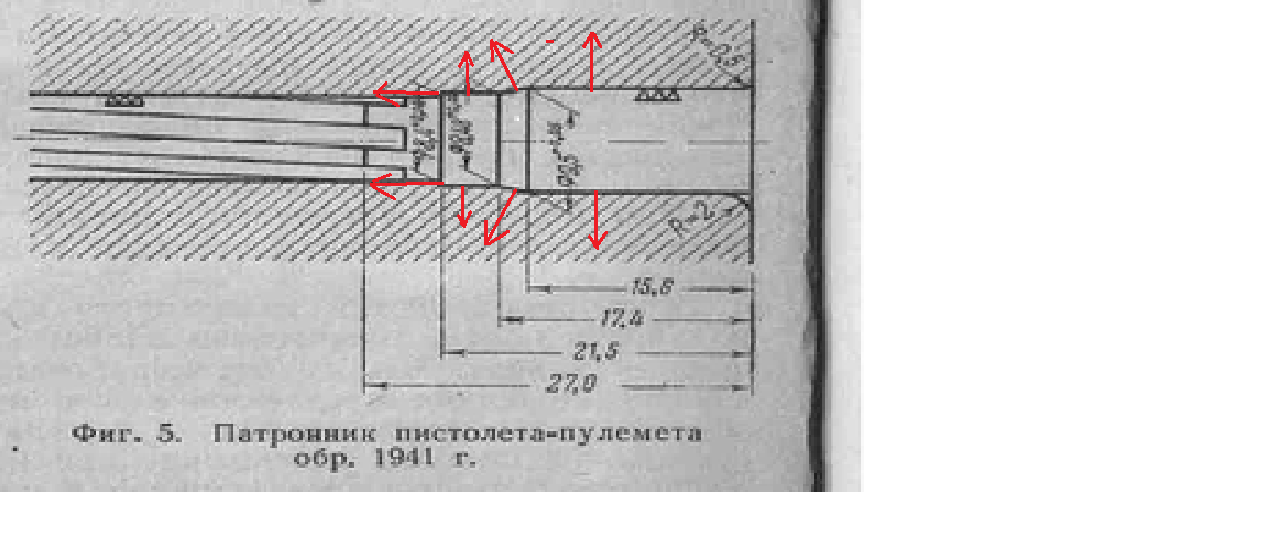 Чертеж патрона 9х18